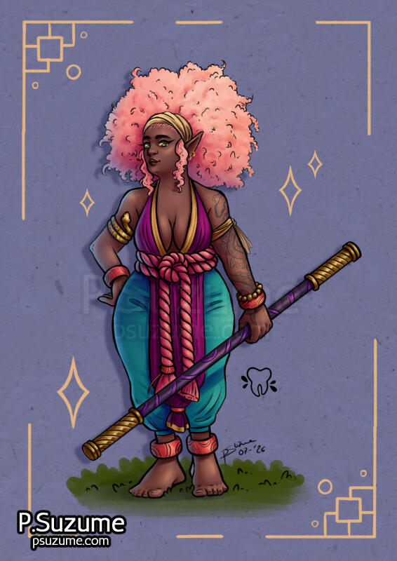 Character design: monk