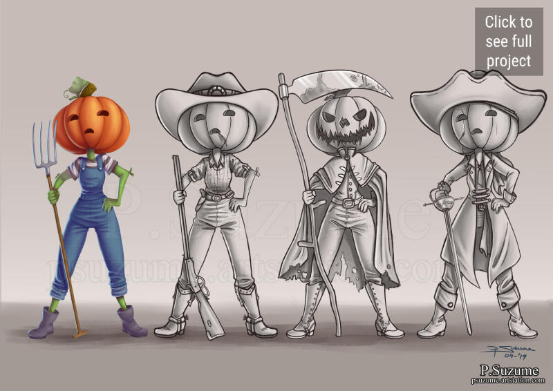 Scarecrow skin designs - click to see full project