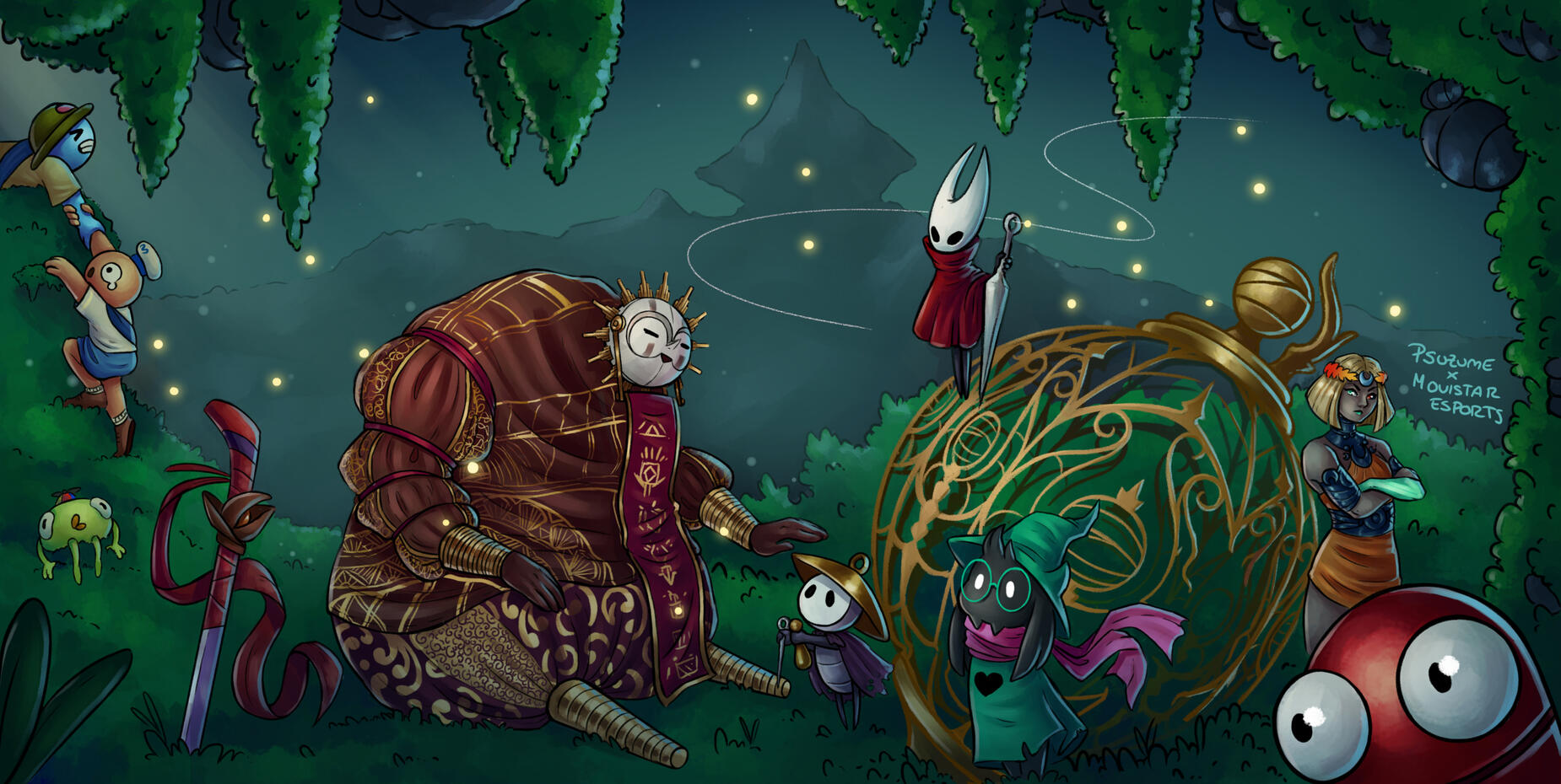 Ilustración para el calendario de Movistar esports 2026