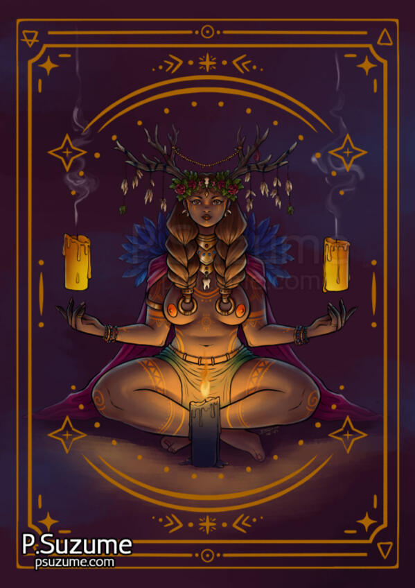 Chamán, illustration for the project "Locrio PerdÃo"