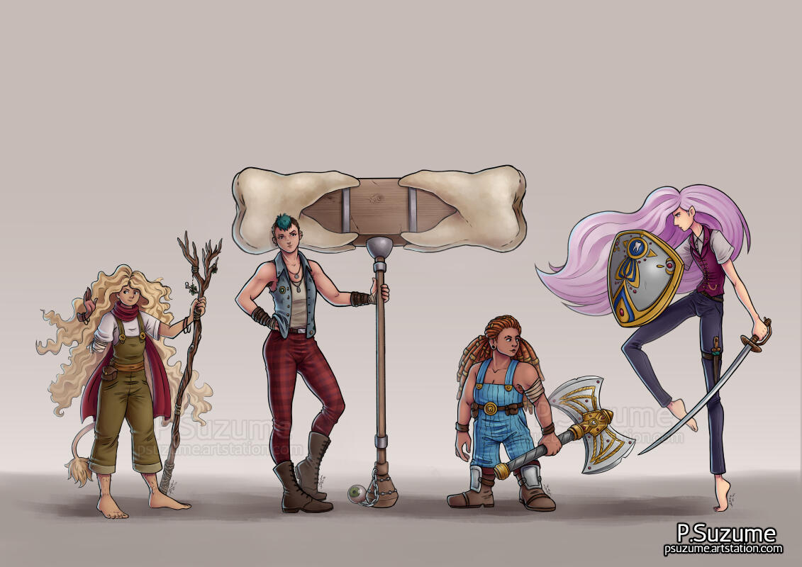Adventurers character design