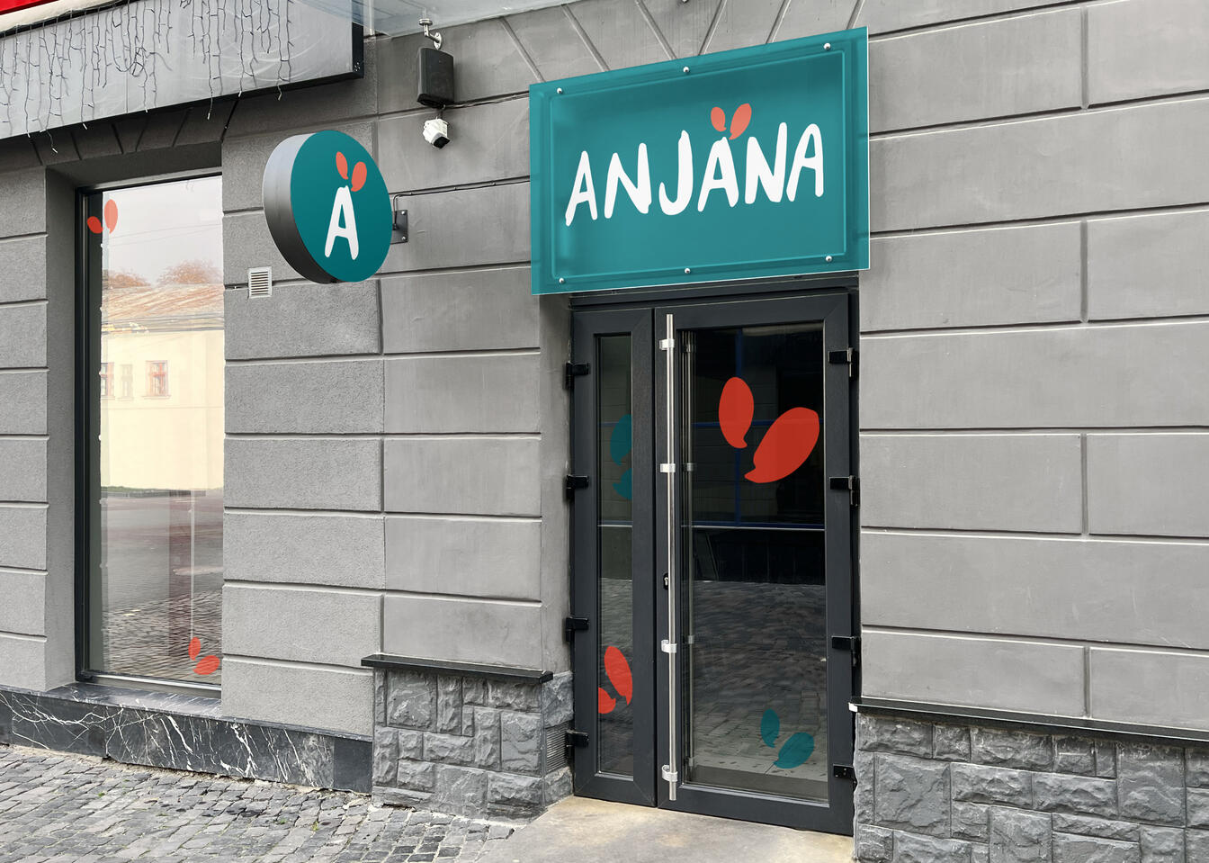 Brand application on a Outdoor Mockup