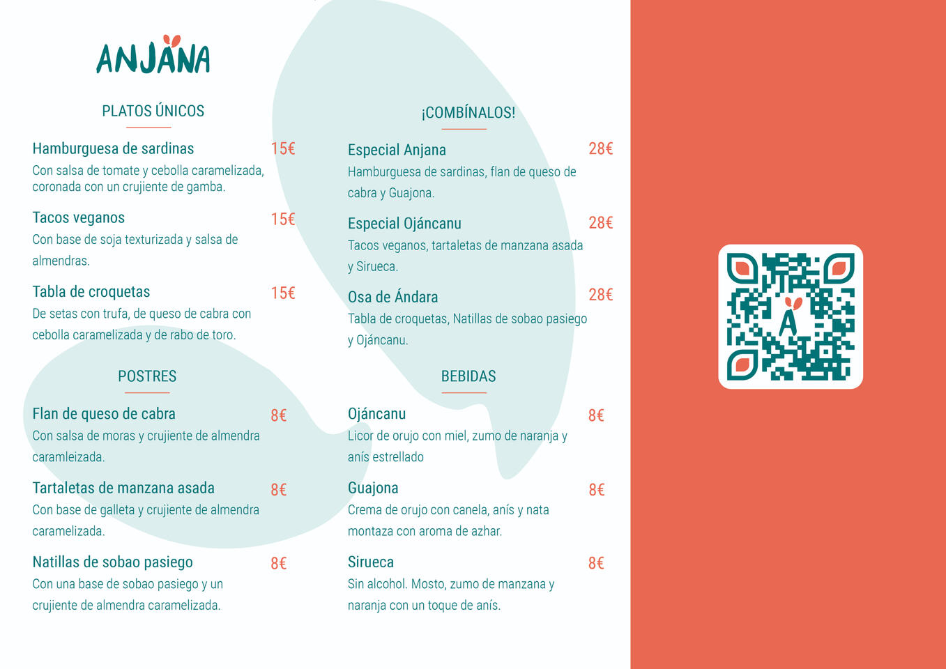 Menu design - open