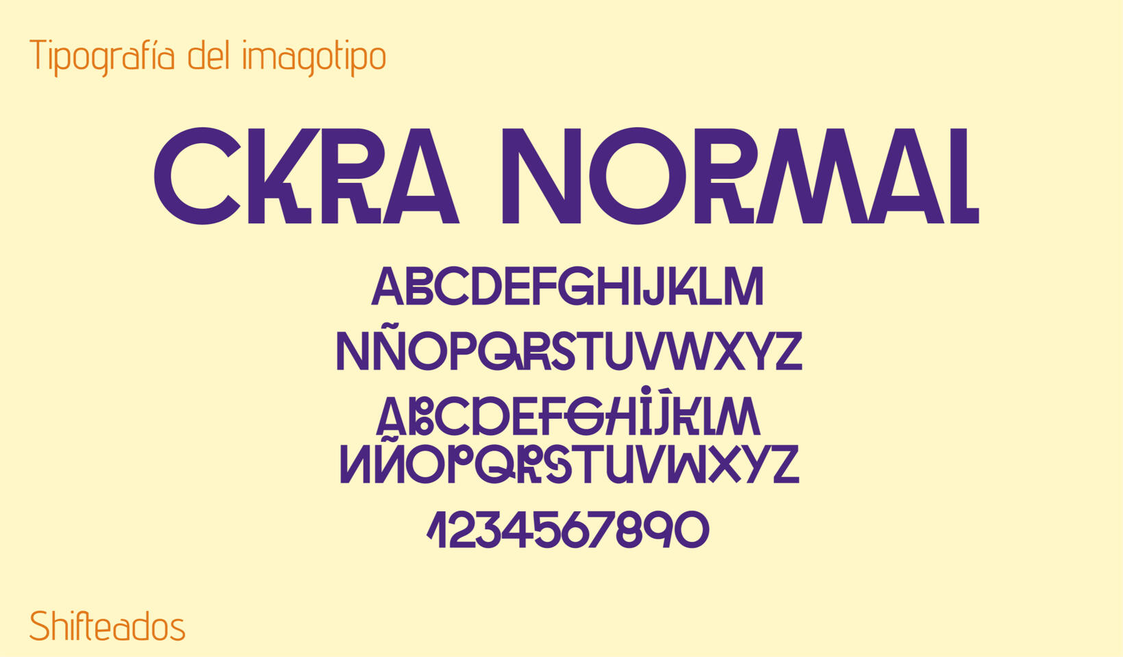 Shifteados main font