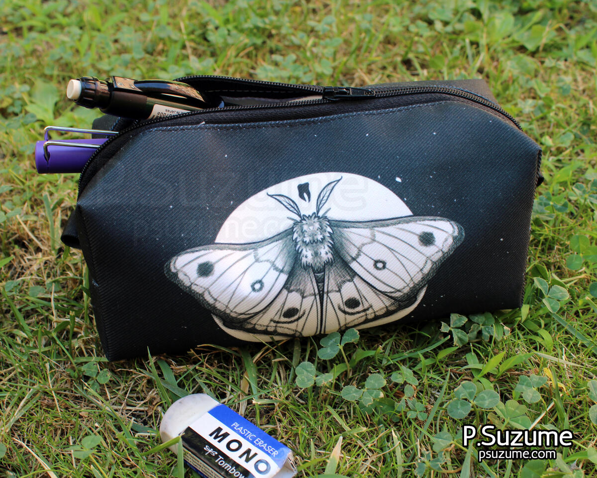 Moth pencil case