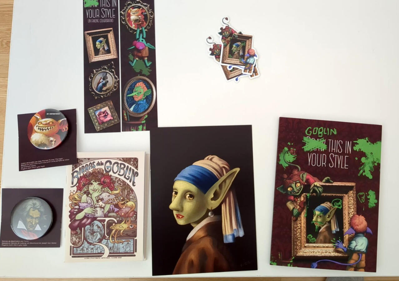 The book and all the kickstarter rewards